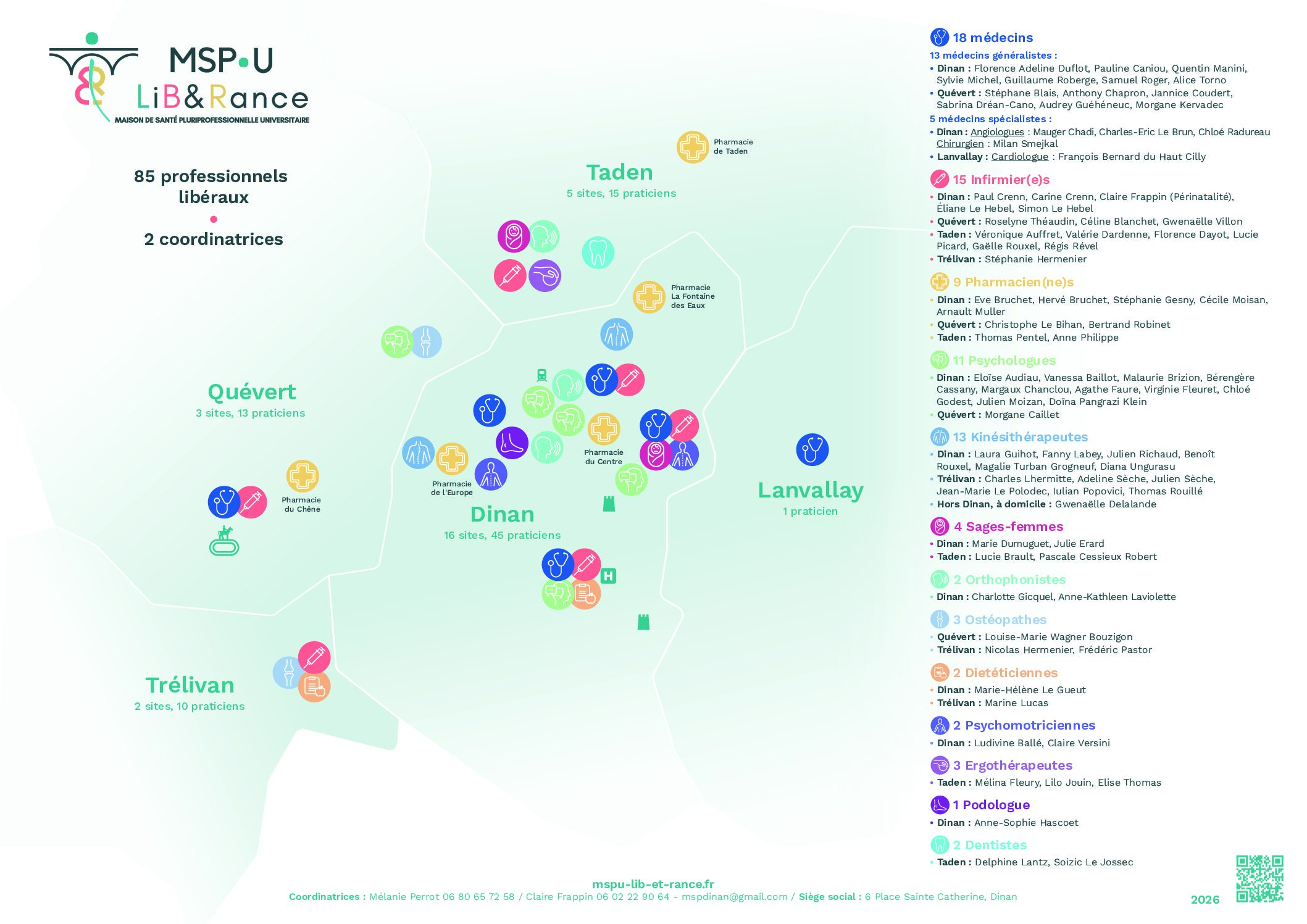 MSPU-lib&rance, Carte 