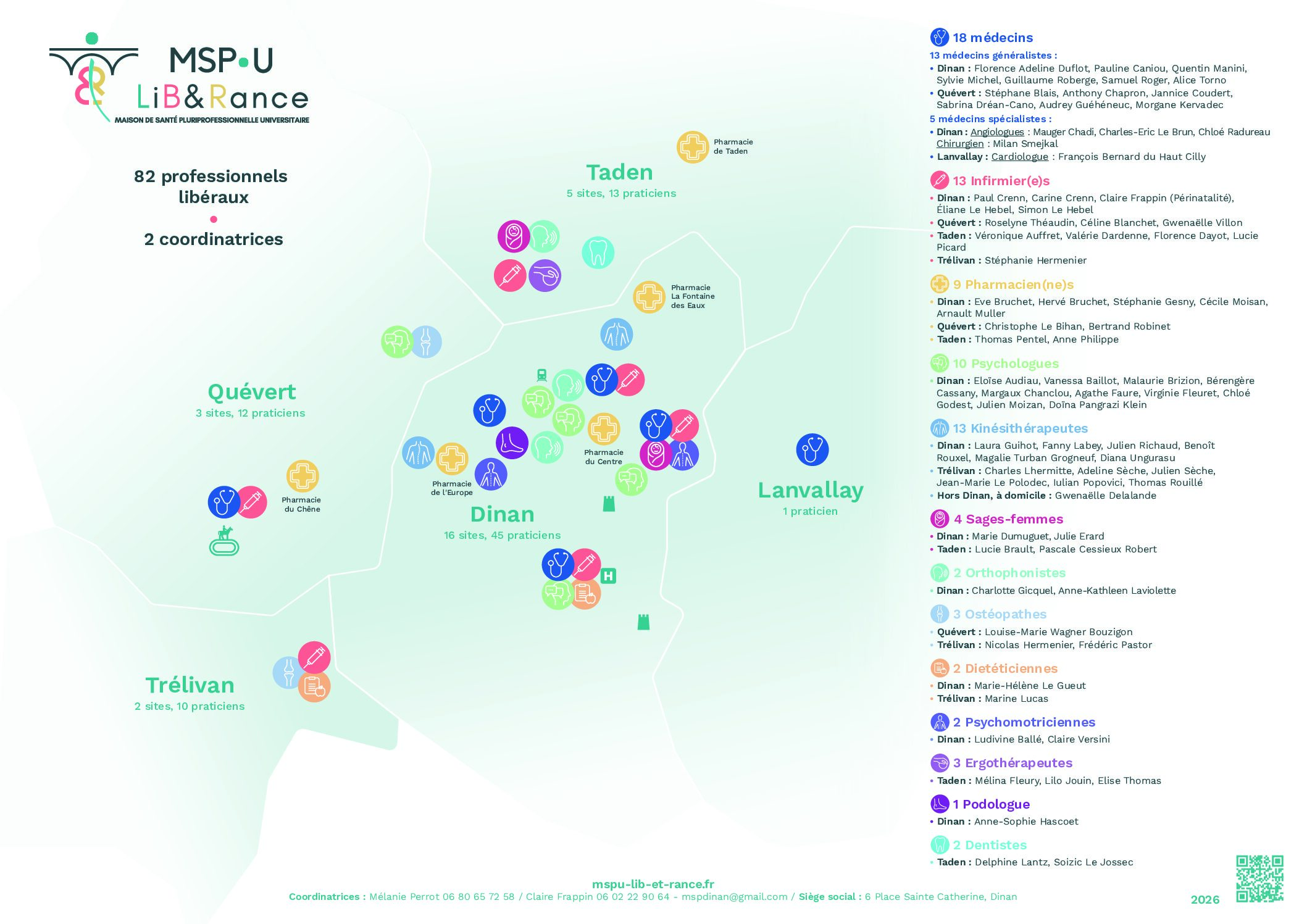 MSPU-lib&rance, Carte 